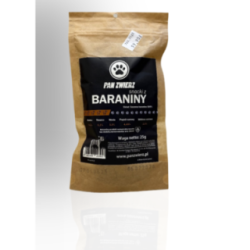 Pan Zwierz Smaczki Suszone Mięso Baranina 25g | Pan zwierz