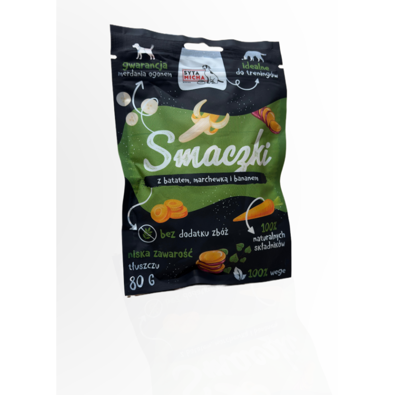 Syta Micha Smaczki Vege Batat Marchew Banan 80g | Syta Micha