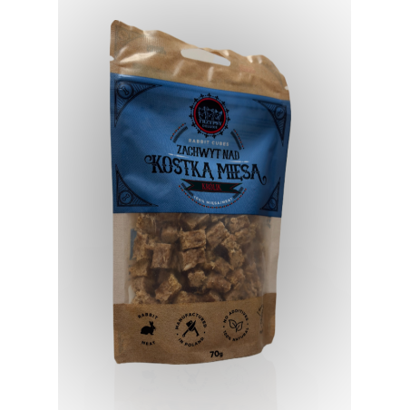 Trzy Psy Zachwyt Nad Kostką Mięsa Królik 70g | Trzy Psy