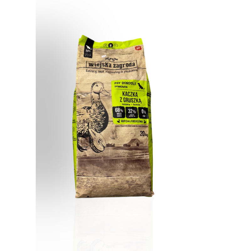 Wiejska zagroda karma sucha kaczka z gruszką M 9kg | Wiejska zagroda