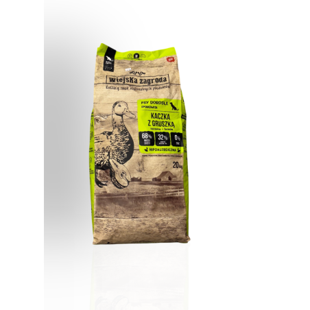 Wiejska zagroda karma sucha kaczka z gruszką M 9kg | Wiejska zagroda