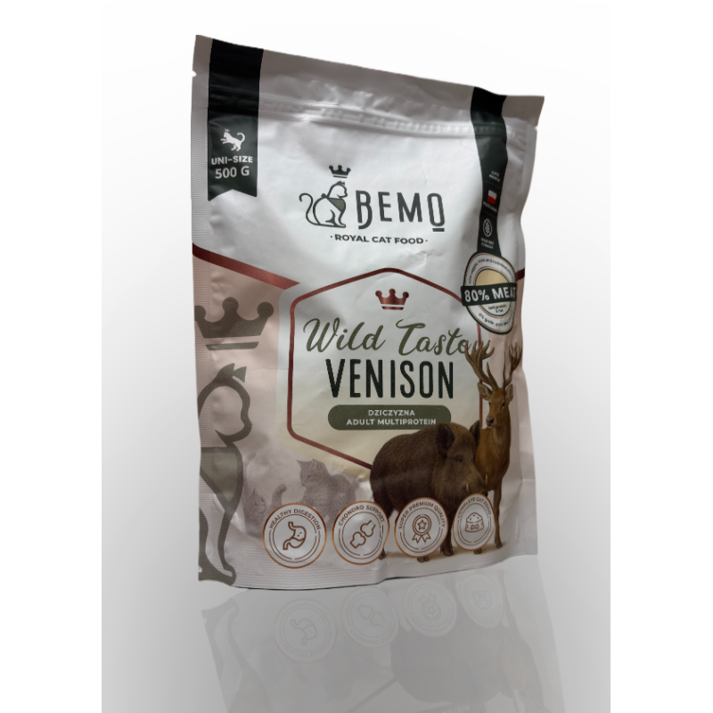 Bemo Karma Sucha dla Kota Wild Taste Dziczyzna 500g | Bemo