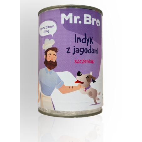MR.Bro Indyk z Jagodami Szczeniak 400g | MR.Bro