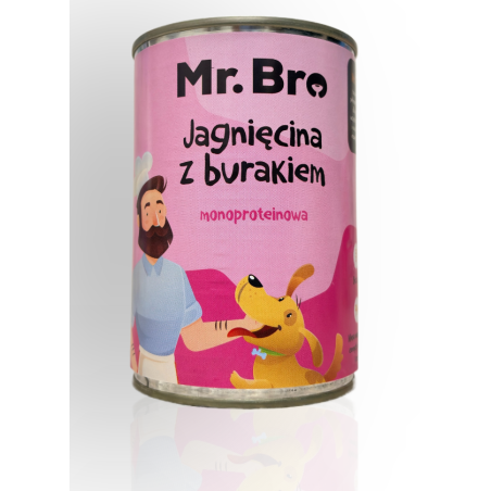 MR.Bro Jagnięcina z Burakiem 400g | MR.Bro