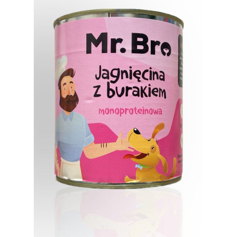 MR.Bro Jagnięcina z Burakiem 800g | MR.Bro