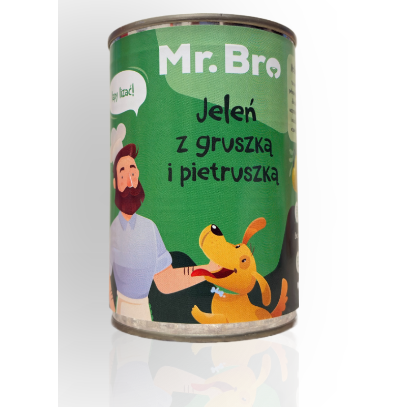 MR.Bro Jeleń z Gruszką i Pietruszką 400g | MR.Bro