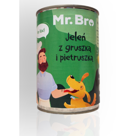 MR.Bro Jeleń z Gruszką i Pietruszką 400g | MR.Bro