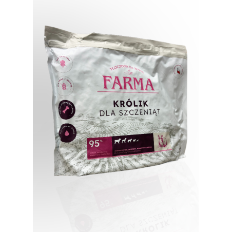 FARMA KARMA TŁOCZONA NA ZIMNO SZCZENIAK KRÓLIK 2KG | FARMA