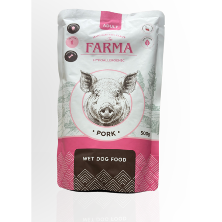 FARMA WIEPRZOWINA KARMA MOKRA ADULT SASZETKA 500G | FARMA
