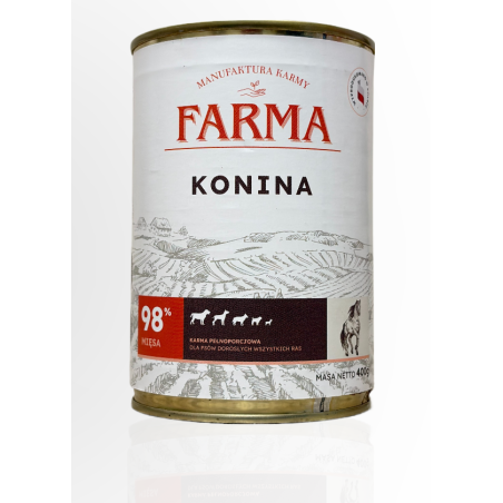 Farma Konina karma mokra dla psa 400g