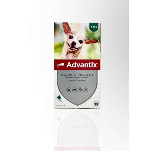 Advantix Spot-On Dla Psów Do 4kg 0,4ml Pipeta | Zoo