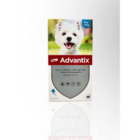 Advantix Spot-On Dla Psów 4–10kg 1ml Pipeta | Zoo