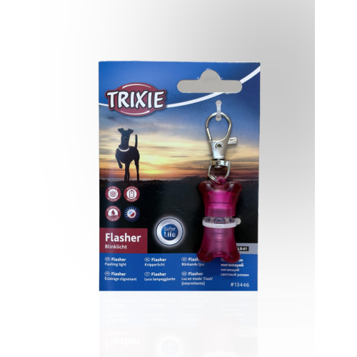 Trixie Zawieszka świecąca dla psów Flasher z adresówką 2x4cm