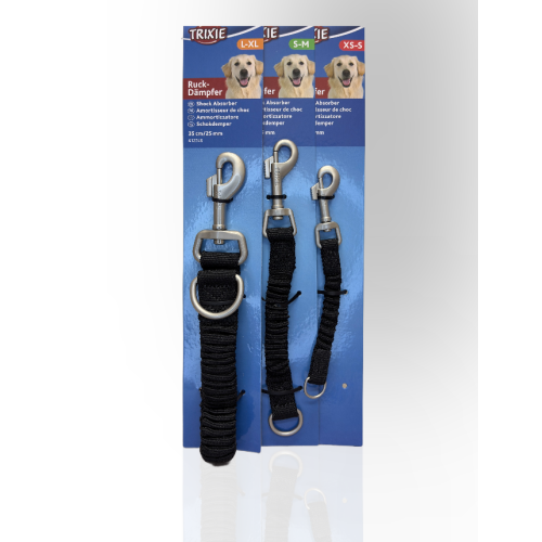 Trixie Amortyzator do smyczy czarny S-M 21cm/15mm