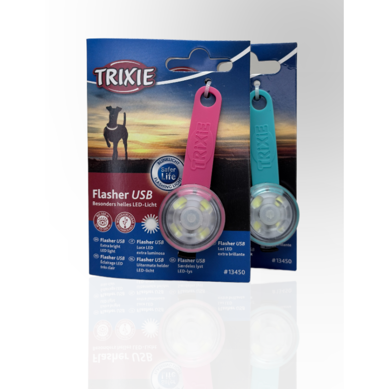 Trixie USB Zawieszka świecąca dla psów Flasher 3x8cm