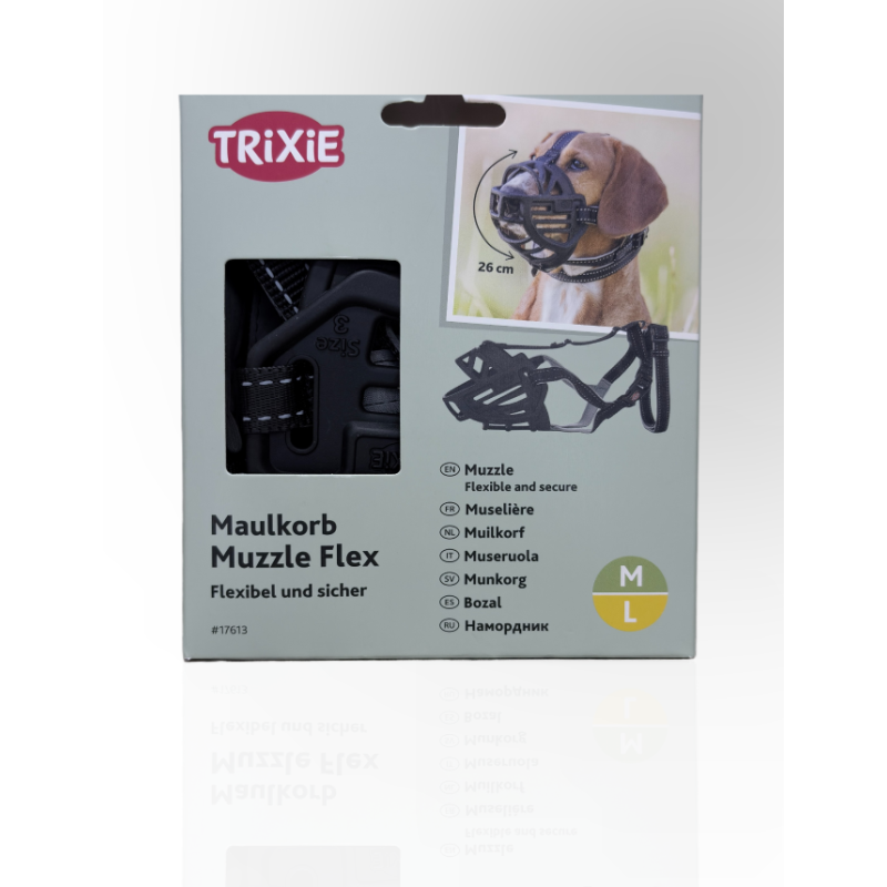Trixie Kaganiec Muzzle Flex czarny M-L