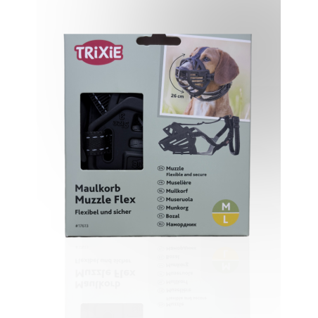Trixie Kaganiec Muzzle Flex czarny M-L