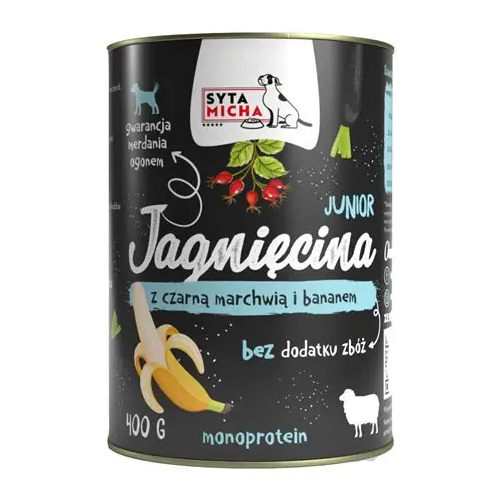 Syta Micha Jagnięcina Banan Marchew 800g | przysmak dla psa