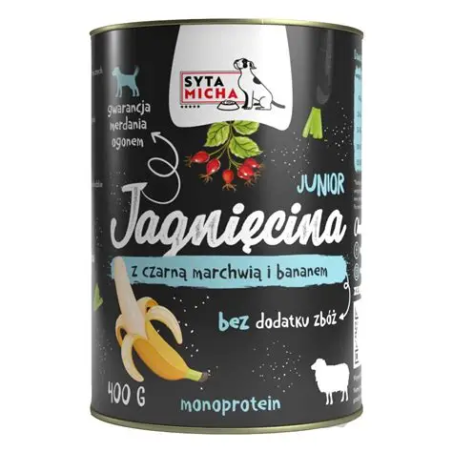 Syta Micha Jagnięcina Banan Marchew 800g | przysmak dla psa
