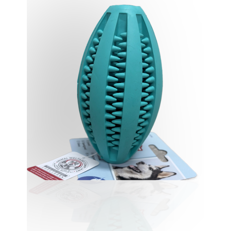 Trixie Denta Fun piłka dla psa rugby 11cm