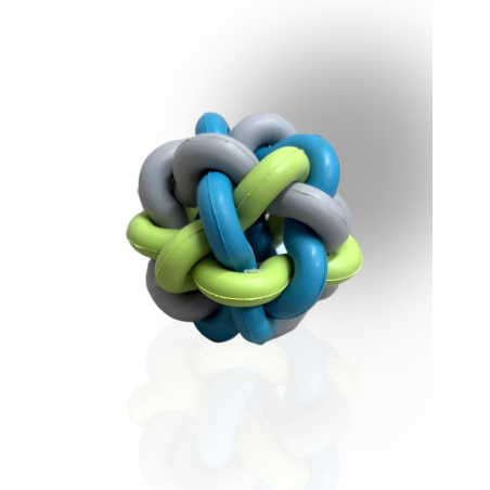Trixie Piłka dla psa wiązana z kauczuku 7cm