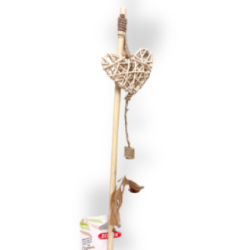 Zolux Ethicat Serce z rattanu wędka dla kota 44cm
