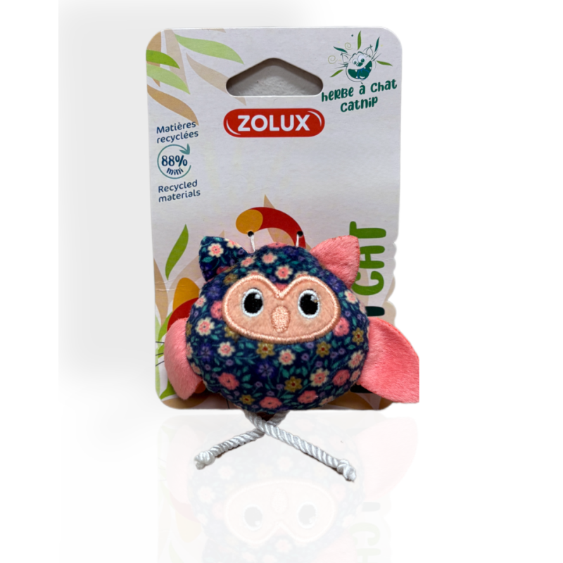 Zolux Ethicat Sowa z kocimiętką zabawka dla kota 11cm