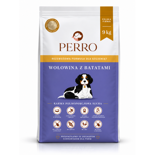 Perro junior wołowina z batatami 9 kg | Perro
