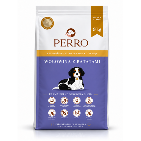 Perro junior wołowina z batatami 9 kg | Perro