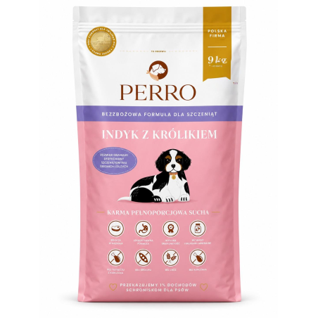 Perro Junior Indyk Z Królikiem 1kg | Perro