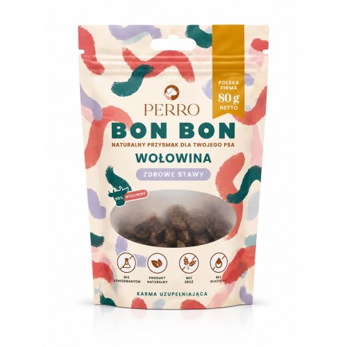 Perro Bon Bon Zdrowe Stawy Wołowina 80g | Smaczki