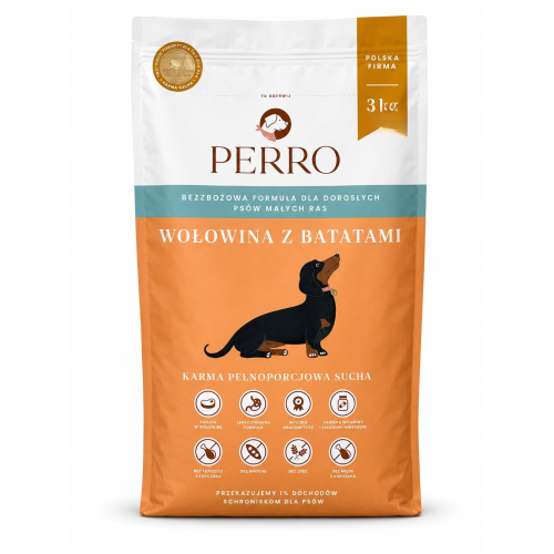 Perro wołowina z batatami 3 kg | Perro