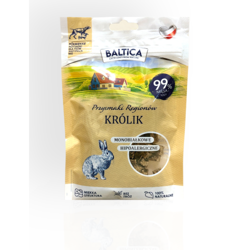Baltica Przysmaki Półmiękkie z Królikiem 80g | przysmaki dla psa