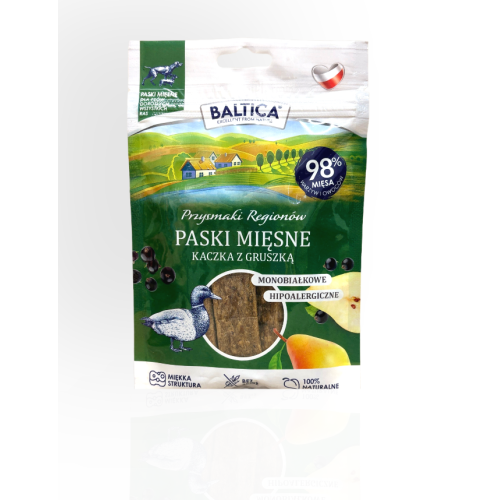 Baltica Paski Mięsne Kaczka z Gruszką 90g | przysmaki dla psa