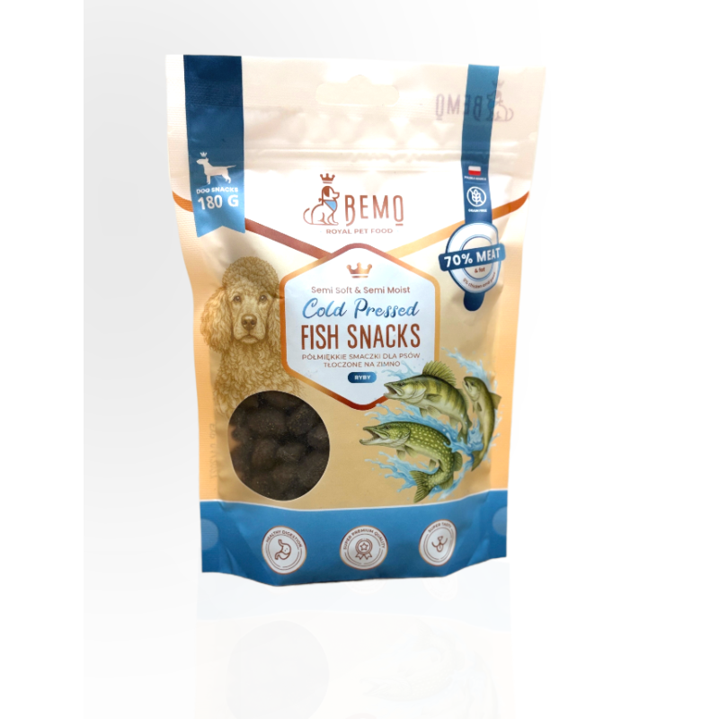 Bemo Smaczki Tłoczone Na Zimno Ryby 180g | przysmaki dla psa