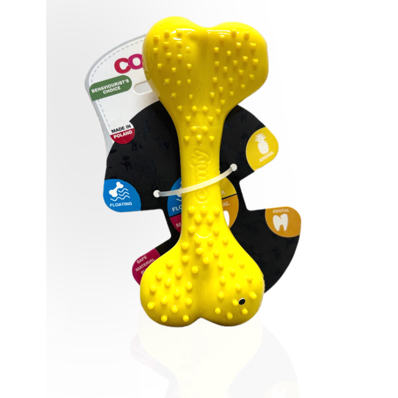 Comfy Dental Bone Pineapple Pachnący Gryzak Ananasowy 16,5cm | zabawka dla psa
