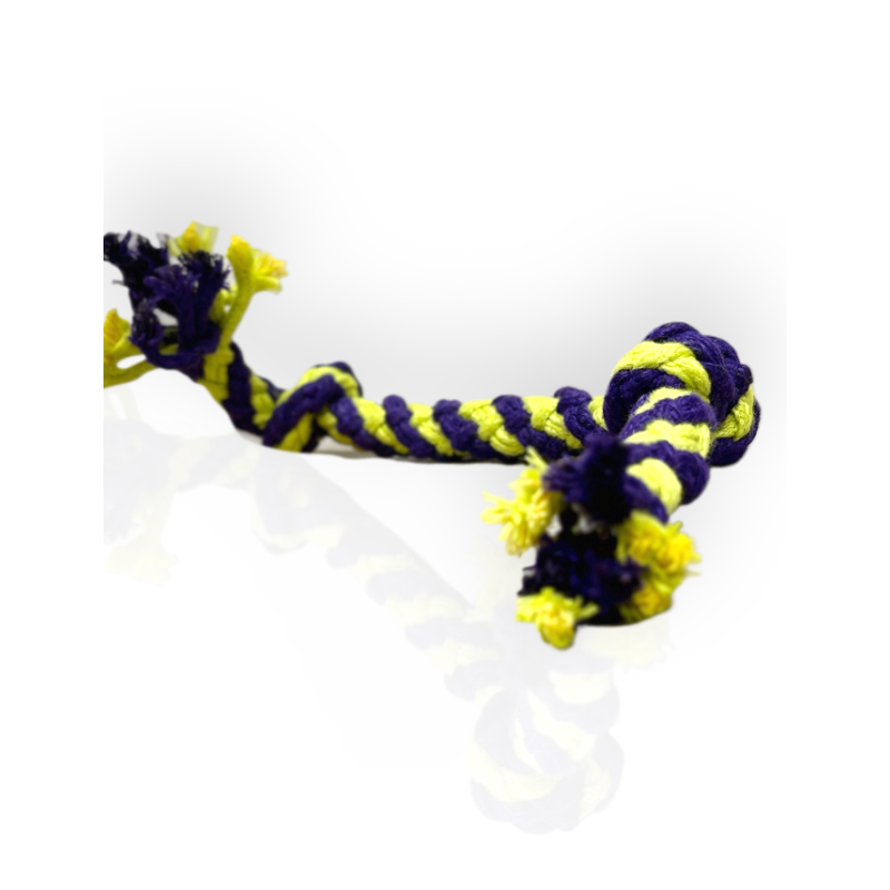 Dog Toy Sznurek Kanat Bawełniany z Dwoma Węzłami 30cm | zabawka dla psa