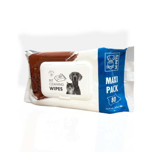 M-Pets Nawilżane Chusteczki Kokos 80szt | chusteczki dla psa i kota