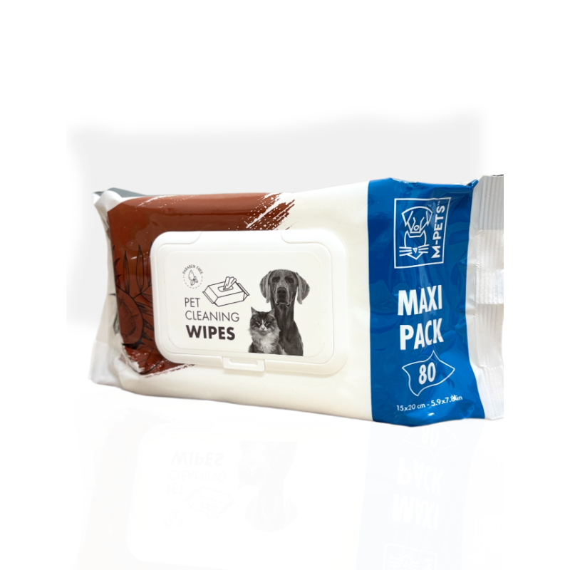 M-Pets Nawilżane Chusteczki Kokos 80szt | chusteczki dla psa i kota