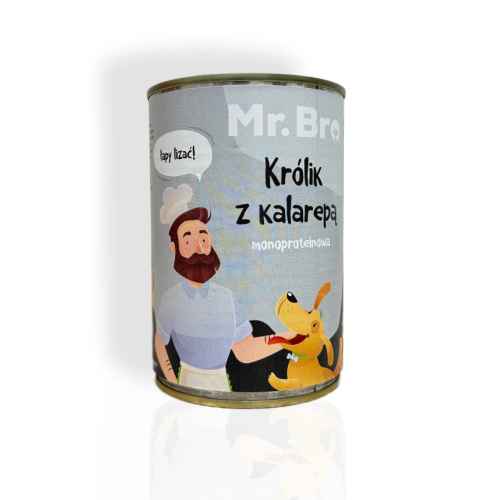 Mr.Bro Light Królik z Kalarepą 400g | przysmaki dla psa