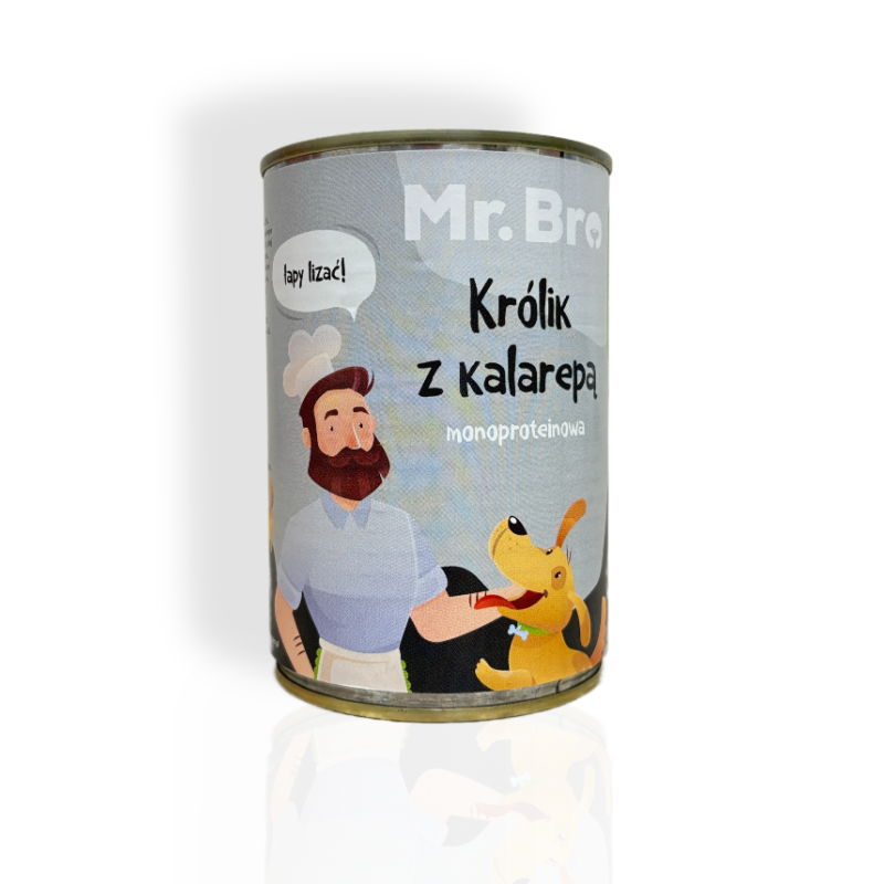 Mr.Bro Light Królik z Kalarepą 400g | przysmaki dla psa