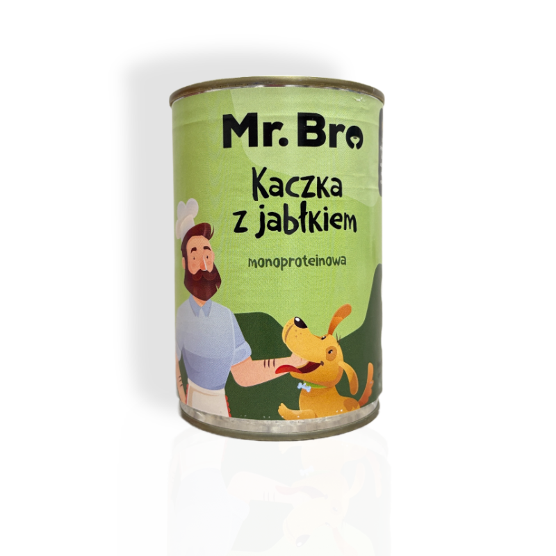 Mr.Bro Kaczka z Jabłkiem 400g | mokra karma dla psa