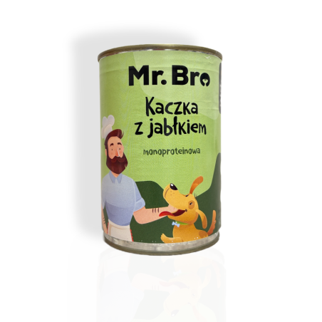 Mr.Bro Kaczka z Jabłkiem 400g | mokra karma dla psa