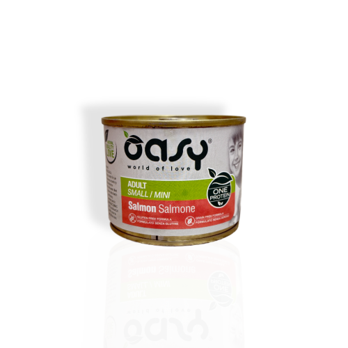 Oasy One Protein Adult Mini Mokra Karma z Łososiem 200g | mokra karma dla psa