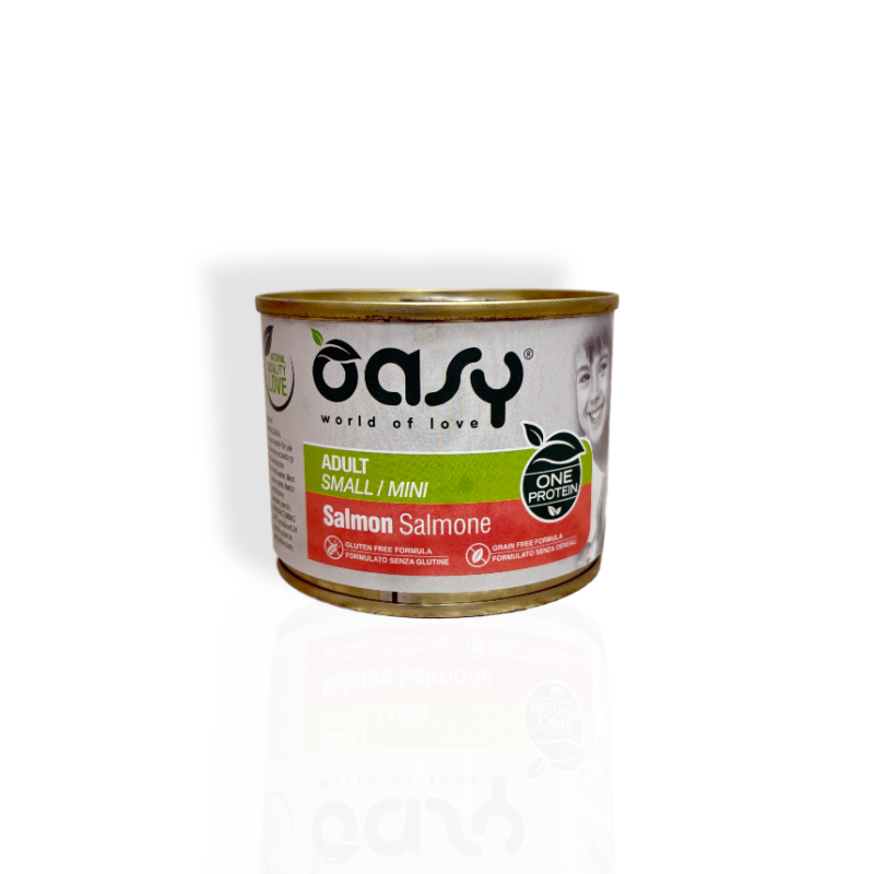 Oasy One Protein Adult Mini Mokra Karma z Łososiem 200g | mokra karma dla psa