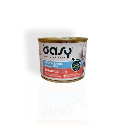 Oasy One Protein Puppy i Junior Mini Mokra Karma z Łososiem 200g | mokra karma dla psa