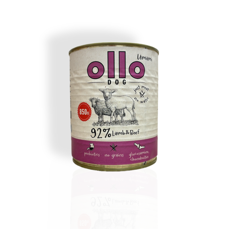 Ollo Umami Mokra Karma Premium z Jagnięciną i Wołowiną 850g | mokra karma dla psa