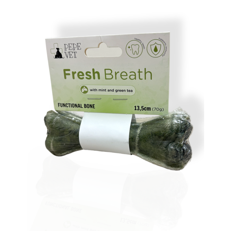 Pepe Vet Kość Fresh Breath 13,5cm 70g | gryzak dla psa