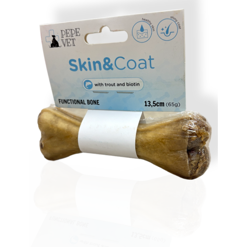 Pepe Vet Kość Skin & Coat 13,5cm 65g | gryzak dla psa