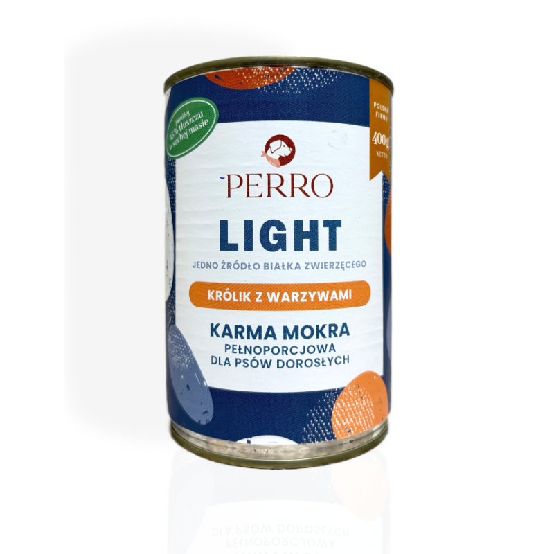 Perro Light Królik z Warzywami 400g | mokra karma dla psa